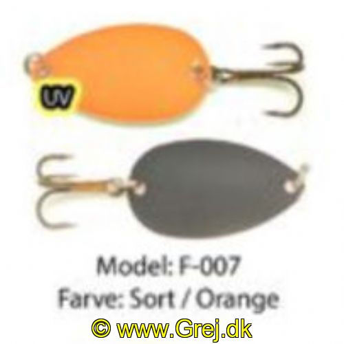 750958747747 - Fidusen - 2,8 gram - Forside: Sort - Bagside: Orange - Farvenavn: Black/Orange