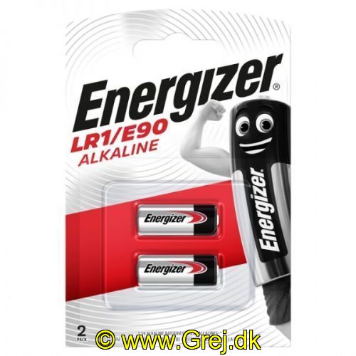 7638900295634 - Energizer Alkaline LR1/E90 - 1,5V - Batteri - 2 stk.