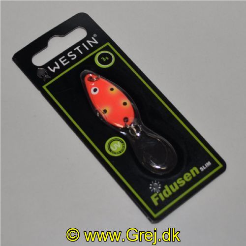 784956563580 - Fidusen Slim - 3 gram - Forside: Orange med pletter - Bagside: Sort med pletter - Farvenavn: Black/Orange Clown