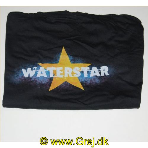 7900S - Sort T-Shirt med Waterstar fiske logo. - Str. S