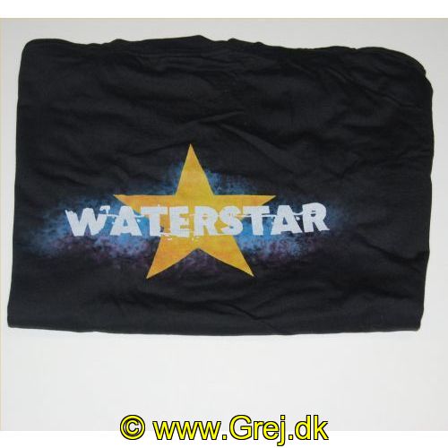 7900XXL - Sort T-Shirt med Waterstar fiske logo. - Str. XXL