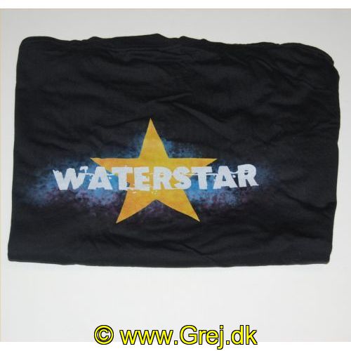 7900XXXXL - Sort T-Shirt med Waterstar fiske logo. - Str. XXXXL