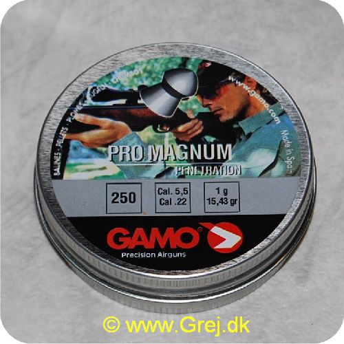 793676003863 - Gamo Pro Magnum - 5,5 mm - 250 stk.<BR>
Hør energioverførsel