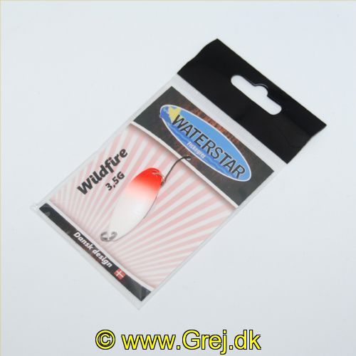 8000905 - Waterstar - Wildfire - 3,5 gram - Forside: Hvid med rød røv - Bagside: Hvid med rød røv