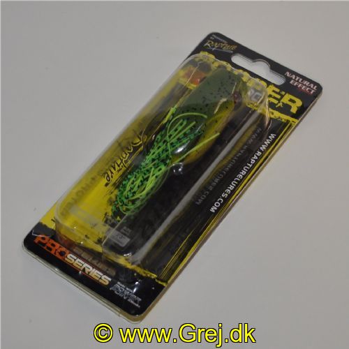 8054393110213 - Rapture Popper Frog - 6cm - 15g - Weed - Grøn/Gul med sorte markeringer