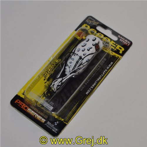 8054393110268 - Rapture Popper Frog - 6cm - 15g - Albino - Hvid med sort/Grå pletter