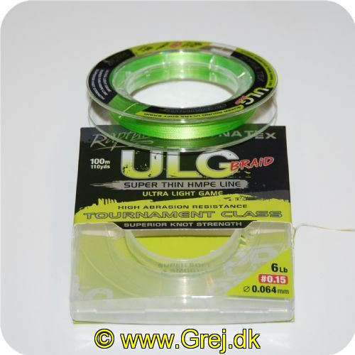 8054393140531 - Rapture Dynatex ULG braid fletline 0.064mm - Brudstyrke: 2.72kgs - 100 meter