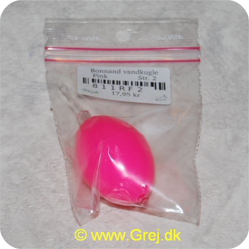 811RF2 - Bonnand Buldo bobleflåd str. 2 - Pink - 5 cm - slagfaste