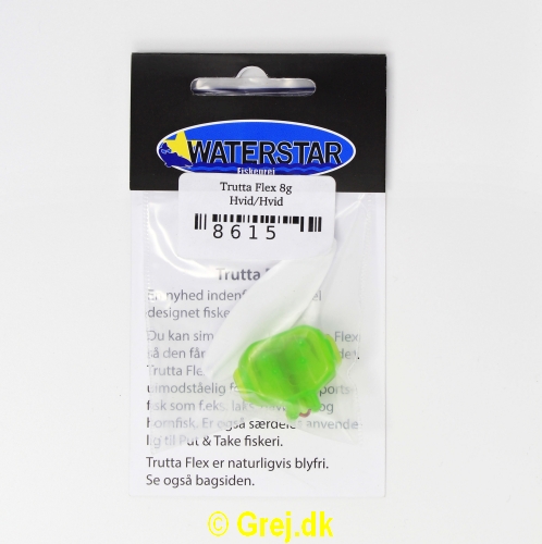 8615 - Trutta Flex - 8 gram - Hvid/Hvid<BR>En nyhed indenfor individuel designet fiskegrej.<BR>Du kan simpelthen BøJE Trutta Flex så den får den perfekte gang i vandet.<BR>Trutta Flex bliver dermed totalt uimodståelig for de kendte sportsfisk som f.eks. laks, havørred og hornfisk.<BR>Suveræn til Put & Take.