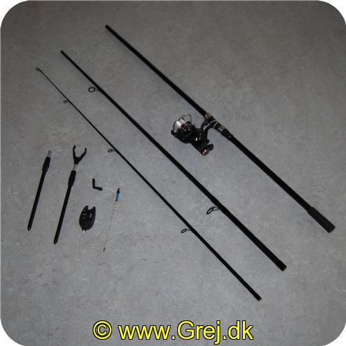 8718794293103 - Fisx-Xpro Carpset 1-rod pro 
her er alt du skal bruge til at komme igang 
sættet indeholder 
1 stang 12 fod og 2.75 Lbs
1 bidmelder 
1 sæt med bangstik
1 baitrunnerhjul med line