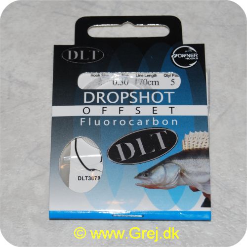 8766633750577 - DLT Dropshot Rig Owner - Owner Offset Worm Widegap Krogstr. 2 - Line: 0.30mm - 170cm lang - 5 stk