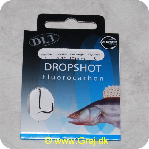 8766633750621 - DLT Dropshot Rig Owner - Owner Widegap Enkeltkrog str. 2 - Line: 0.30mm - 170cm lang - 5 stk