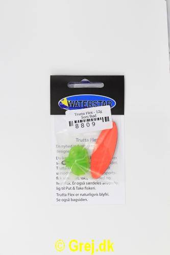 8809 - Trutta Flex - 12 gram - Sort/Rød<BR><BR>En nyhed indenfor individuel designet fiskegrej.Du kan simpelthen BøJE Trutta Flex så den får den perfekte gang i vandet.Trutta Flex bliver dermed totalt uimodståelig for de kendte sportsfisk som f.eks. laks. havørred og hornfisk.Suveræn til Put & Take.