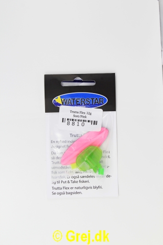 8810 - Trutta Flex  - 12 gram - Sort/Pink - En nyhed indenfor individuel designet fiskegrej.Du kan simpelthen BøJE Trutta Flex så den får den perfekte gang i vandet.Trutta Flex bliver dermed totalt uimodståelig for de kendte sportsfisk som f.eks. laks. havørred og hornfisk.Suveræn til Put & Take.