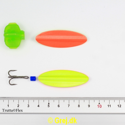 8811 - Trutta Flex - 12 gram - Rød/Gul<BR>En nyhed indenfor individuel designet fiskegrej.<BR>Du kan simpelthen BøJE Trutta Flex så den får den perfekte gang i vandet.<BR>Trutta Flex bliver dermed totalt uimodståelig for de kendte sportsfisk som f.eks. laks. havørred og hornfisk.<BR>Suveræn til Put & Take.