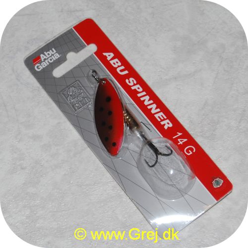 ABU14CURS - Abu Garcia Spinner 14 gram - Kobber/rød/sorte prikker