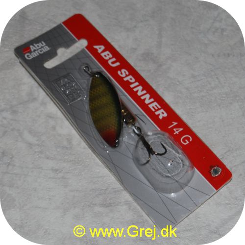 ABU14SGR - Abu Garcia Spinner 14 gram - Sort/guld/rød plet