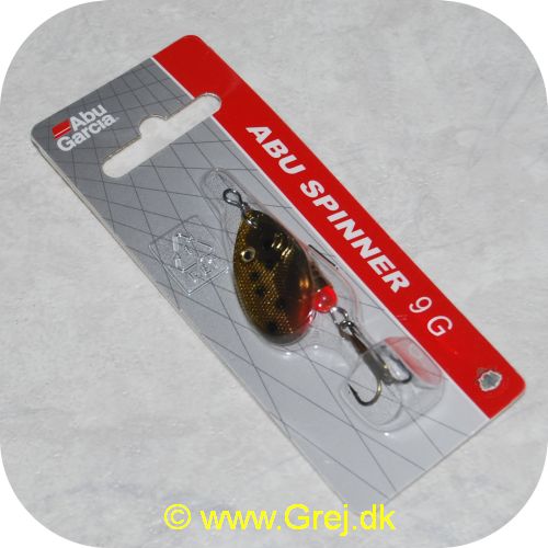 ABU9GSR - Abu Garcia Spinner 9 gram - Guld/rød plet/sorte prikker