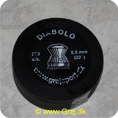 DIABOLO - Diabolo luftgevær hagl - 5.5 mm - 250 stk. - Dansk produceret kvalitet