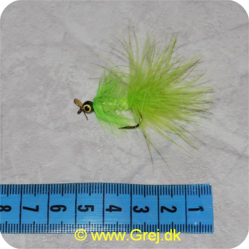 FL00108 - Unique Flies - UF Dog Nobbler m/propel - Flou. grøn