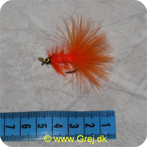 FL00109 - Unique Flies - UF Dog Nobbler m/propel - Flou. orange