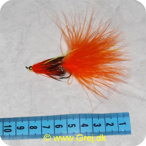 FL00112 - Unique Flies - Mega Nobbler - Orange/sort