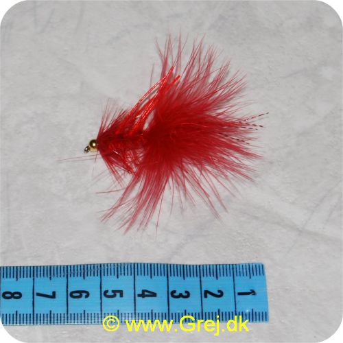 FL00122 - Unique Flies -  UF Dog Nobbler - Flou. rød