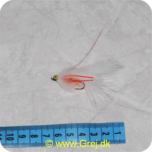 FL00126 - Unique Flies - Zonker - Hvid/rød