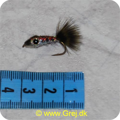 FL00132 - Unique Flies -  UF Pellet Fish - Grøn/rød/hvid