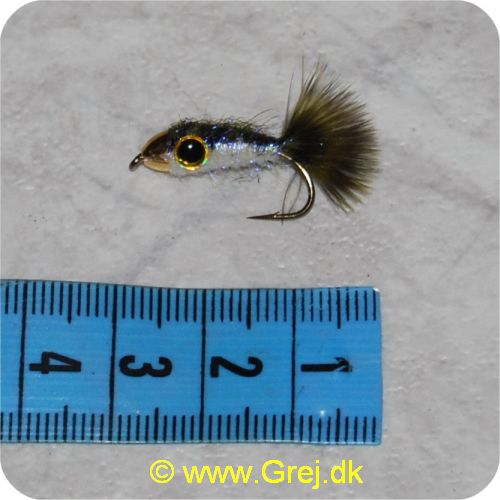 FL00133 - Unique Flies -  UF Pellet Fish UV - 
Mørk/hvid