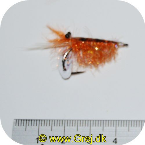 FL00605 - Seatrout Flies 2 - UF Polarrejen - str. 4 - Farve: Fire Orange