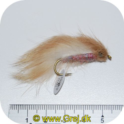 FL00723 - Seatrout UV Flies - Light Zonker UV - Str. 04 - Beige/hvid