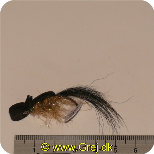 FL00743 - Seatrout UV Flies - Nightskater UV - Str. 04 -  Sort/sølv