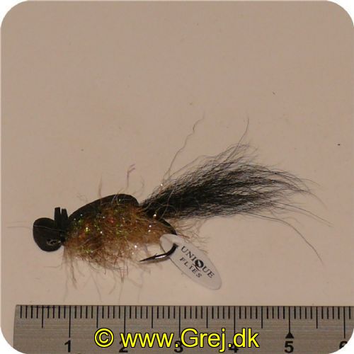 FL00744 - Seatrout UV Flies - Nightskater UV - Str. 06 -  Sort/sølv