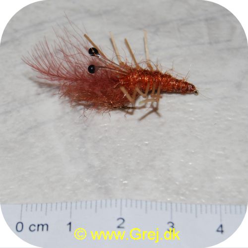 FL11045 - Sea Trout Flies - Honey Shrimp - Rust brun - Krogstørrelse 10