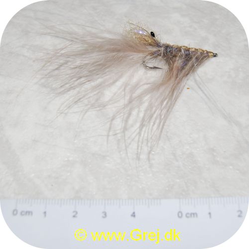 FL11249 - Seatrout Pattegris Grizzly # 6 - 7 cm lang - Brunlig