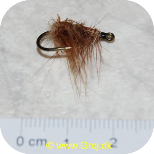 FL11264 - Sea Trout Flies -  Slagterloppen - Brun med grønlig chancerende fast skjold