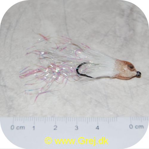 FL13034 - Sea Trout flies - Marabou Juletræ-Hvid