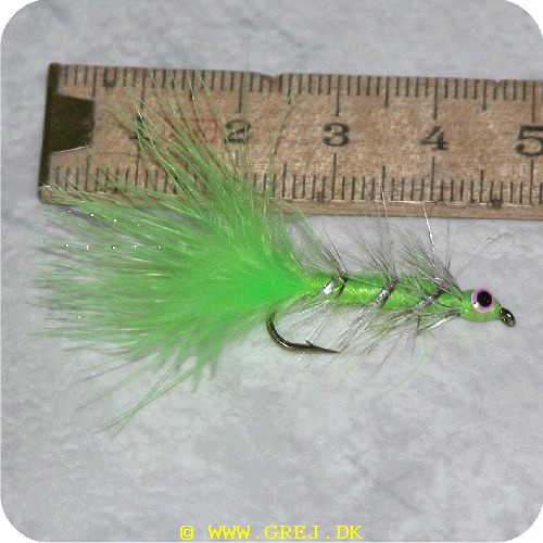 FL22022 - Vådflue Swim Bugger Fluo. grøn