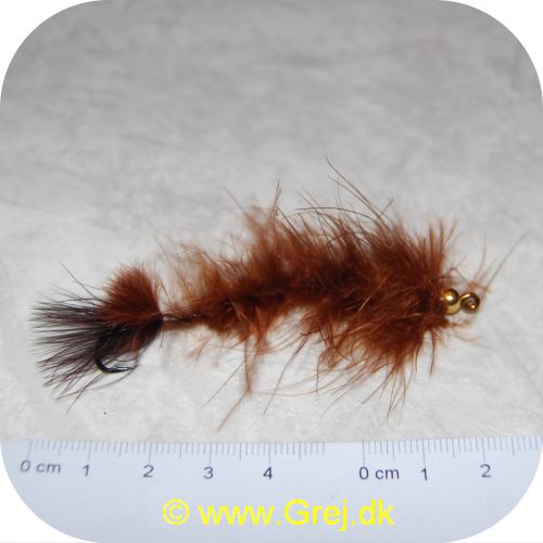 FL24002 - Put and Take Fluer - Marabou Worm - Brun