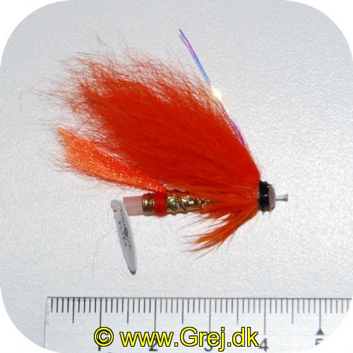 FL80006 - Modern Tube Flies - UF Flomflugan Tube Plast 1.5 - Str. 1.5 - Orange m/guld