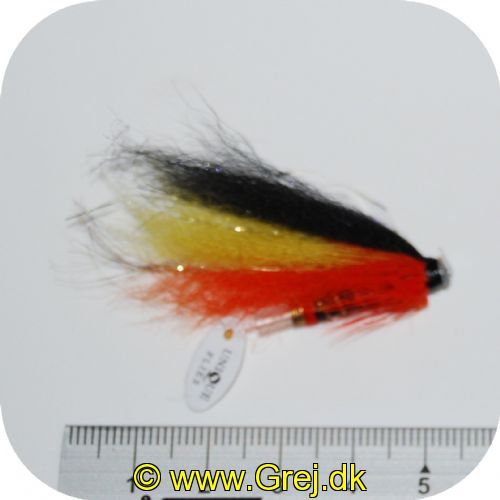 FL80023 - Modern Tube Flies - UF NP Flugan - Str. 1 - Sort/orange/gul