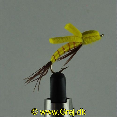 FLY0133 - Tørflue - Foam Emeger Yellow - Farve: Gul - Str. : 10