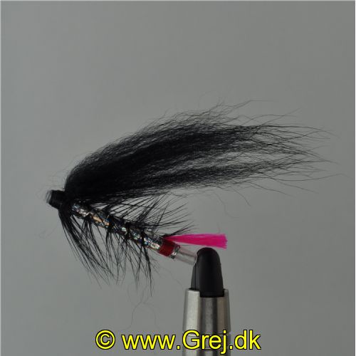 FLY1015 - Black&Silver pink tail 40mm<br>