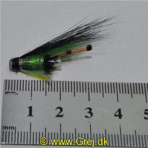 FLY1051 - Laxa no.6  Tube (Northern light) - Str.20mm<br>En meget anvendt tube i det nordnorske op på mIslan , fisker rigtig godt allover