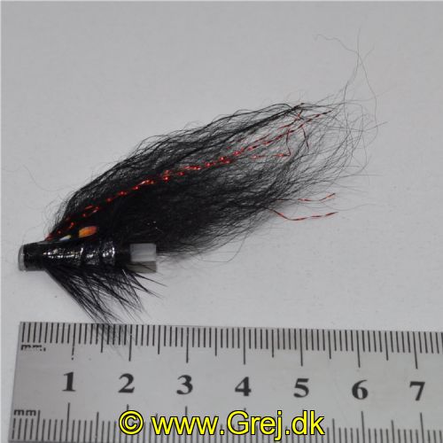 FLY1221 - Black Tempel dog silver body 25mm<br>