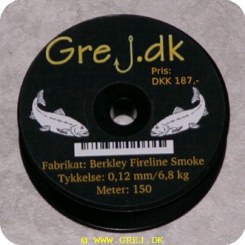 FS012 - Berkley fireline - Smoke - 0,12 - 6,8 kg - 150 m.