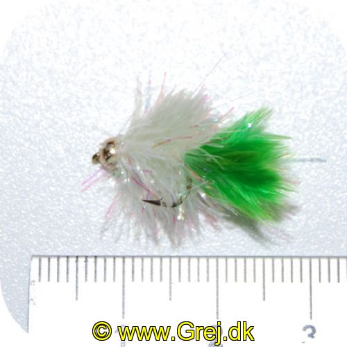 GU0004 - Enkeltkrog - Str. 12 - grøn flash krop -  tungstens hovede og grøn hale