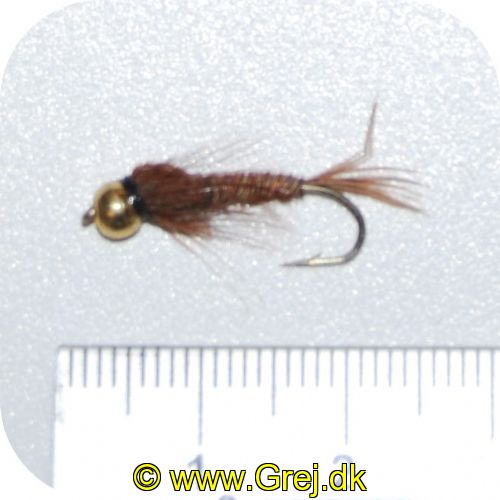 GU0016 - Enkeltkrog - Str. 8 - brun krop - goldhead - og brun hale - brun hackel 