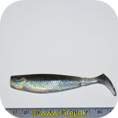 GUNKISHADN - Gunki SHAD 9cm - Farve: Natur med multicolor flakes - Under langsom og hurtig indspinning arbejder Duckfin halen lokkende med store udsving -